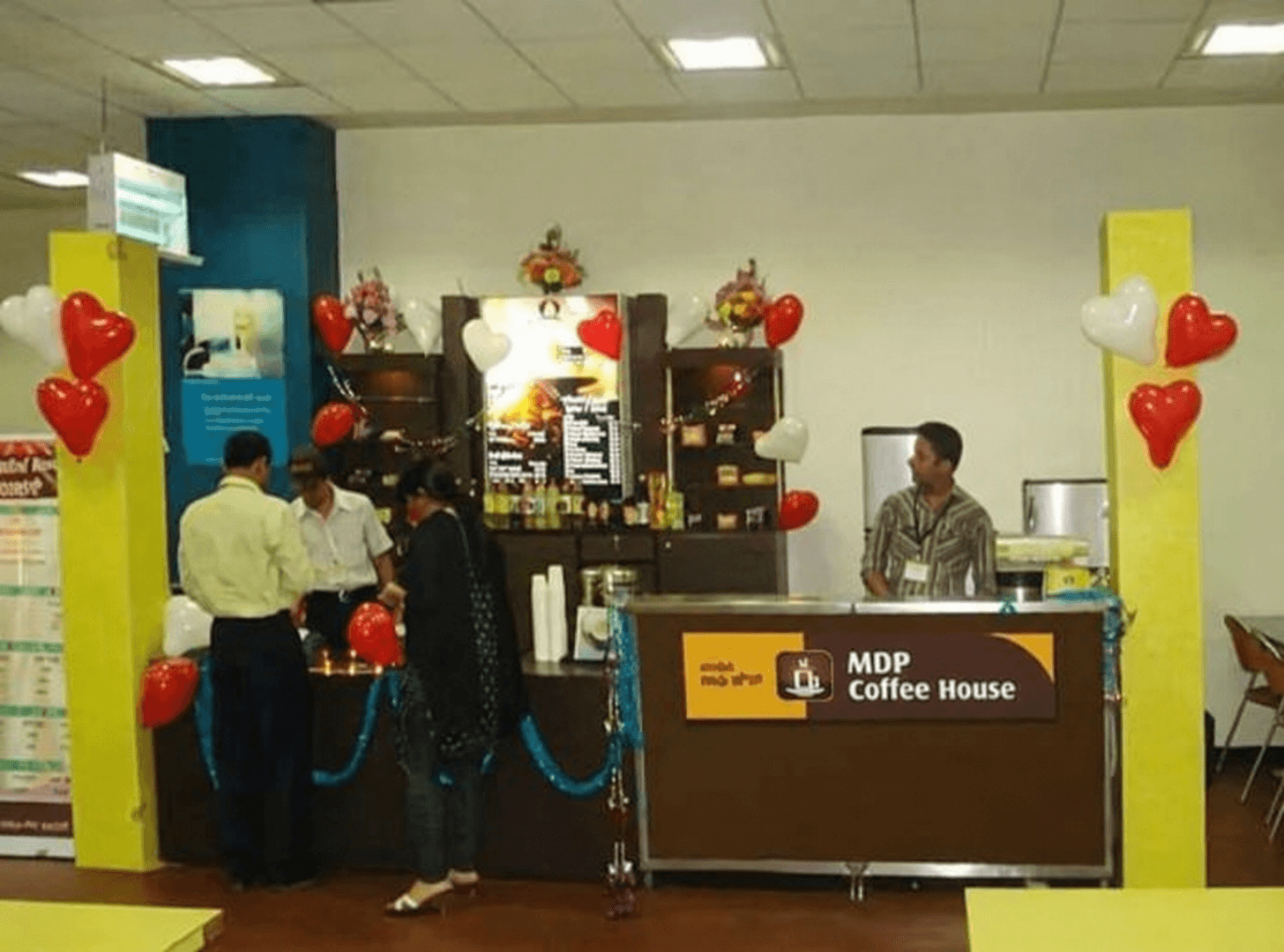 MDP Coffee House's first outlet at Accenture Vikhroli, Mumbai — 2005