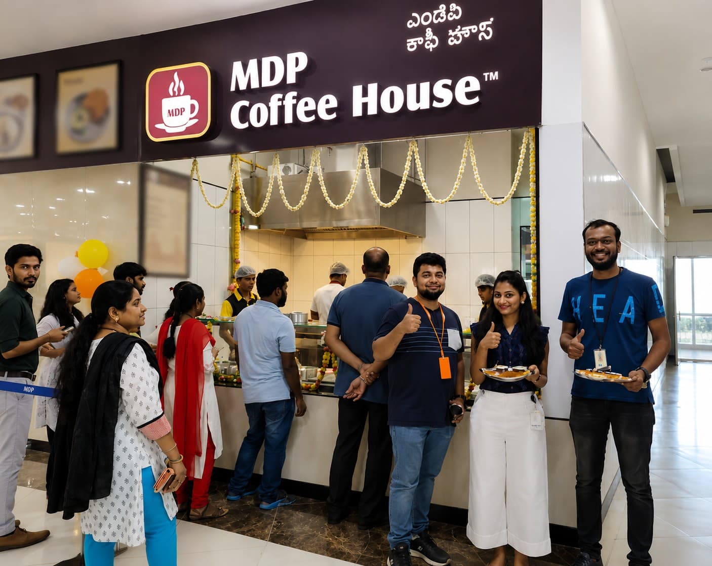 MDP Coffee House outlet at Infosys, Hyderabad
