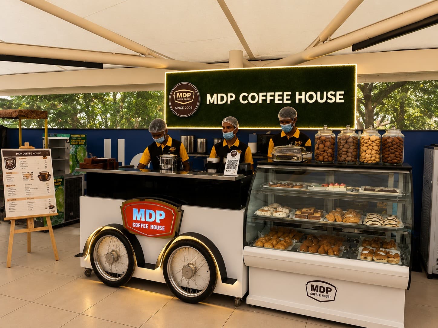 MDP Coffee House outlet at Tesco, Bengaluru