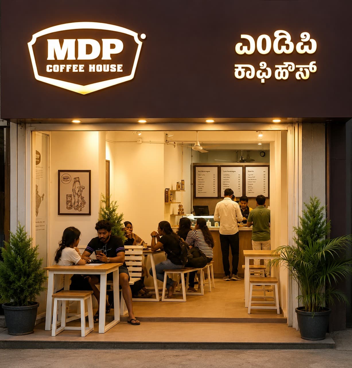 MDP Coffee House outlet in Koramangala, Bengaluru